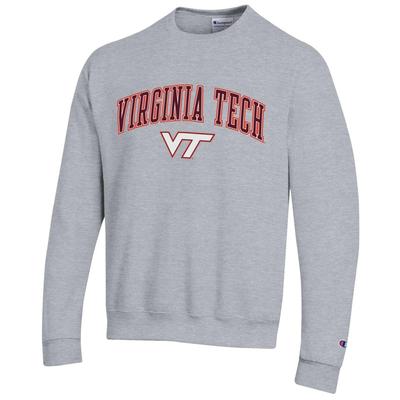 Virginia Tech Champion Arch Logo Fleece Crew