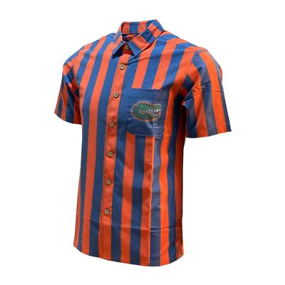 Florida Tellum and Chop Striped Hawaiian Shirt