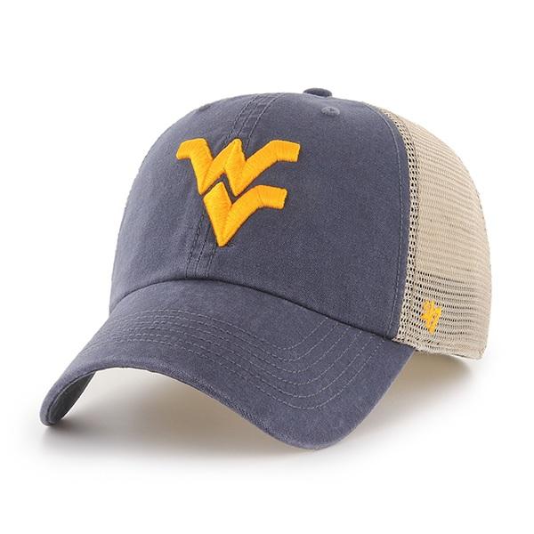 WVU West Virginia 47' Brand Mesh Fitted Hat Alumni Hall
