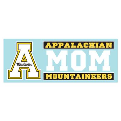 Appalachian State Block A Mom Rectangle Decal 6