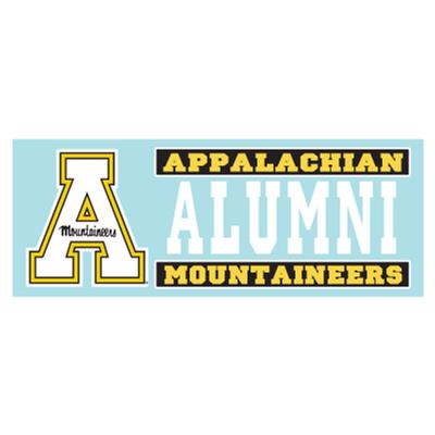 Appalachian State Block A Alumni Rectangle Decal 6