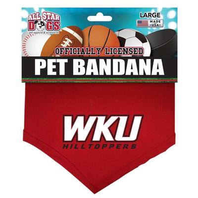 Western Kentucky Logo Pet Bandana