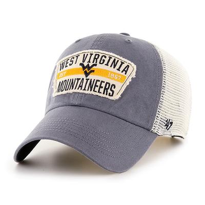 West Virginia 47' Brand Crawford Patch Mesh Adjustable Hat