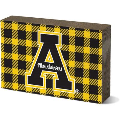 Appalachian State Legacy Buffalo Plaid Rectangle Block