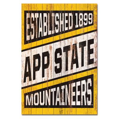 Appalachian State Legacy Showcase Plank Sign