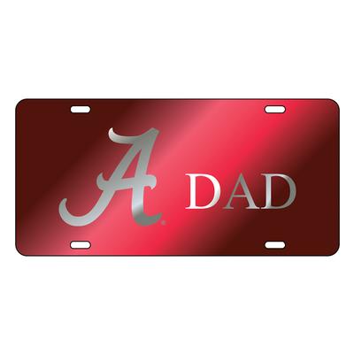 Alabama License Plate Crimson Dad