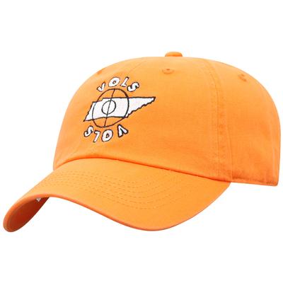 Tennessee Top of the World Basketball Mid-court Adjustable Hat