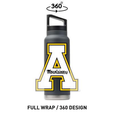 Appalachian State 40 oz A Logo Bottle with Lid