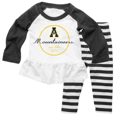 Appalachian State Girls Striped Pant Set