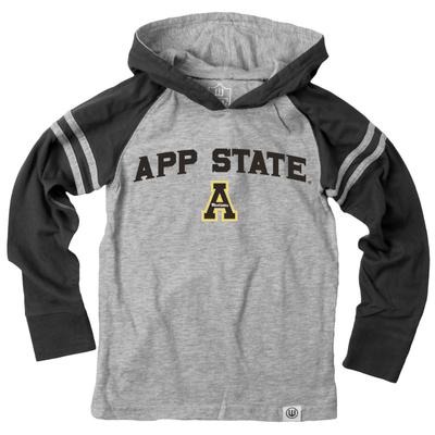 Appalachian State Toddler Arched Long Sleeve Hooded Raglan