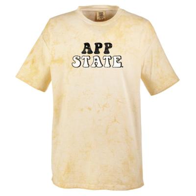 Appalachian State Summit Colorblast Retro Font Comfort Colors Tee