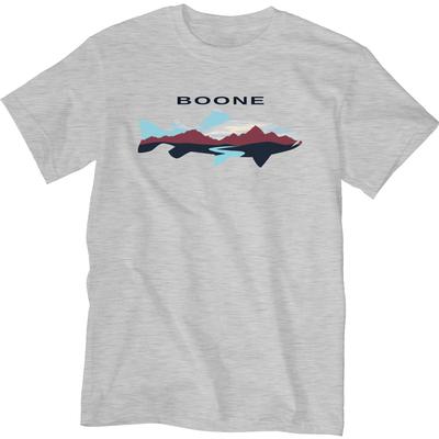 Blue 84 Trout with Mountain and River Short Sleeve Tee