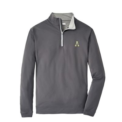 Appalachian State Peter Millar Perth Solid Stretch 1/4 Zip Pullover