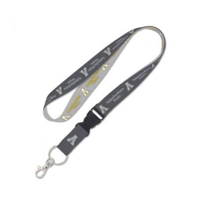 Appalachian State Charcoal Lanyard With Detachable Buckle