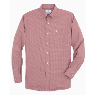Alabama Southern Tide Men's Intercoastal Gingham Sport Shirt
