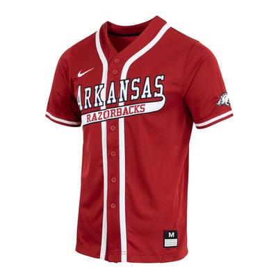 Arkansas Nike Men's Replica Baseball Jersey