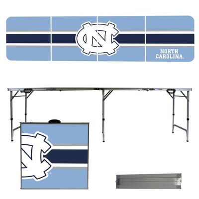 UNC Tar Heels Striped Tailgate Table