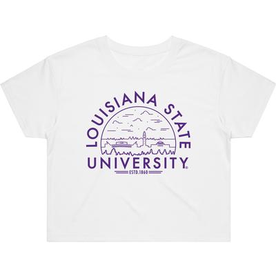 LSU Women's Uscape Crop Tee Shirt