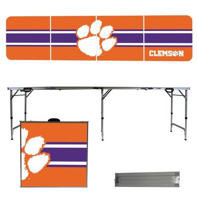 Clemson Tigers Striped Tailgate Table