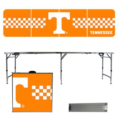 Tennessee Vols Checkerboard Stripe Tailgate Table