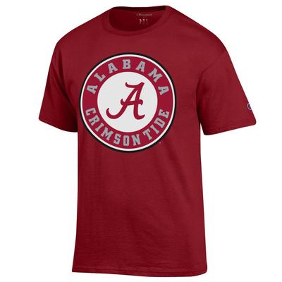 Alabama Champion Men's Giant Circle A Logo Tee