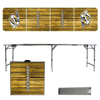 Nashville Preds Weathered Faux Wood Tailgate Table