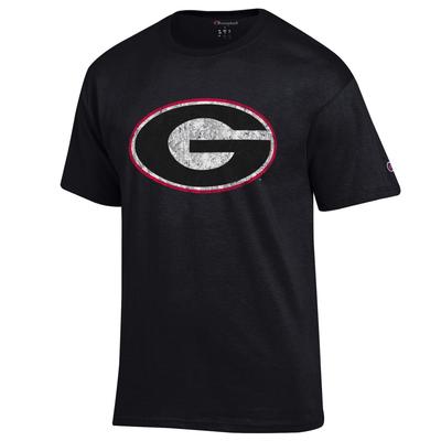 Georgia Champion Men's Giant Logo Tee