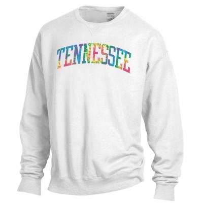 Tennessee Tie Dye Arch Long Sleeve Comfort Colors Crew
