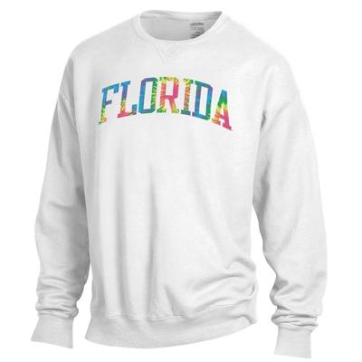 Florida Tie Dye Arch Long Sleeve Crew