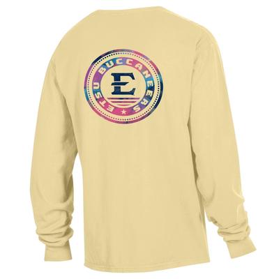 ETSU Colorful Circle Long Sleeve Comfort Colors Tee