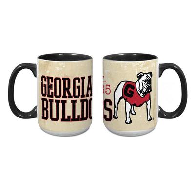 Georgia 15 oz Tan Retro GA Mug
