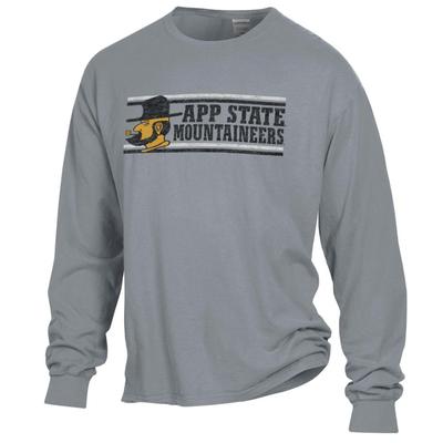 Appalachian State Distressed Long Sleeve Comfort Colors Tee