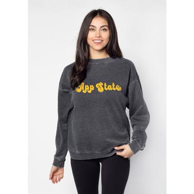 Appalachian State Chicka-D Women's Groovy Shadow Campus Crew Sweatshirt