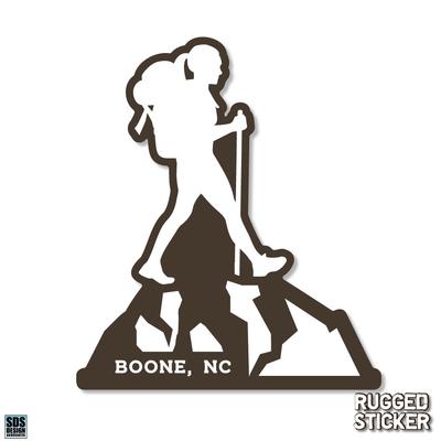 Seasons Design Boone Female Hiker Decal