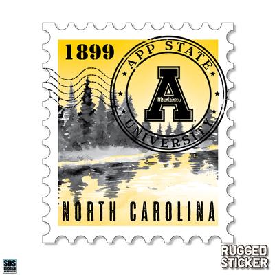 Appalachian State Seasons Design North Carolina Stamp Decal