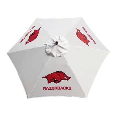 Arkansas Steel Wood Grain Patio Umbrella