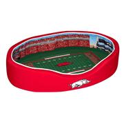  Arkansas Stadium Spot Small Dog Bed