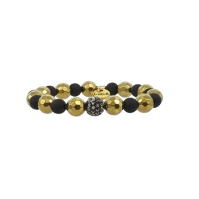 Erimish Gold and Black Sasha Stackable Bracelet