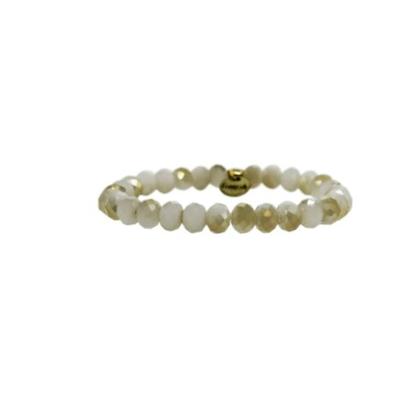 Erimish Gold and White Henry Stackable Bracelet