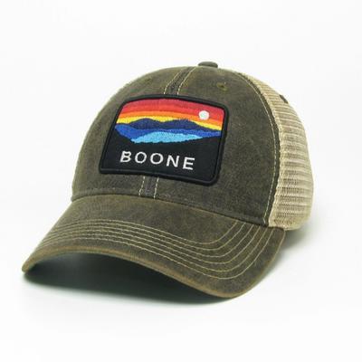 Legacy Youth Boone Horizon Landscape Adjustable Hat BLACK/TAN_MESH