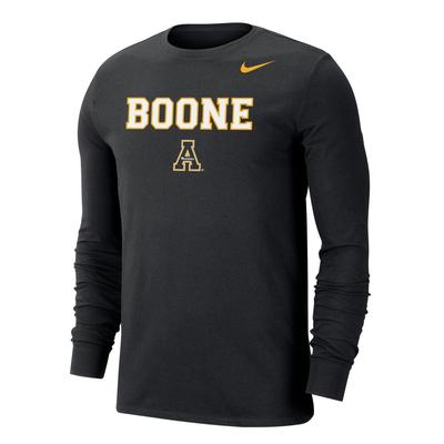 Boone Nike Men's Dri-FIT Cotton Long Sleeve Tee