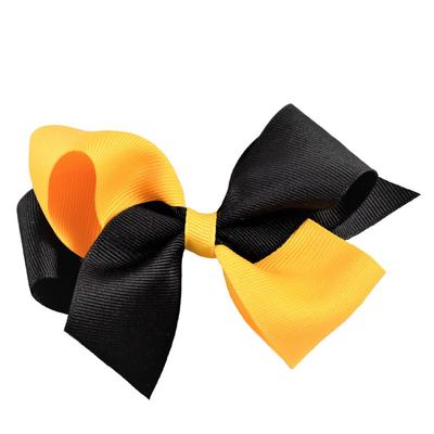 Ashley on Campus Black and Gold Classic Fluff Bow