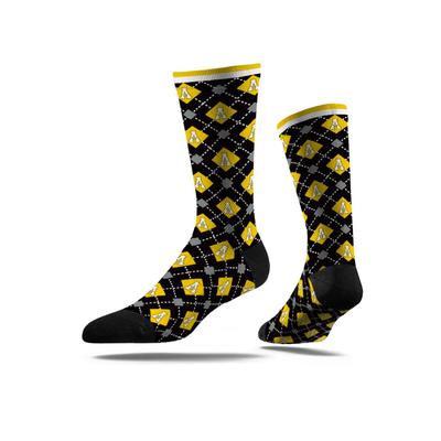Appalachian State Strideline Checkered Socks