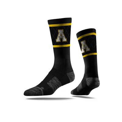 Appalachian State Strideline Classic Block A Crew Socks