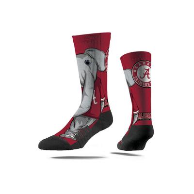Alabama Strideline Mascot Full Sublimated Crew Socks