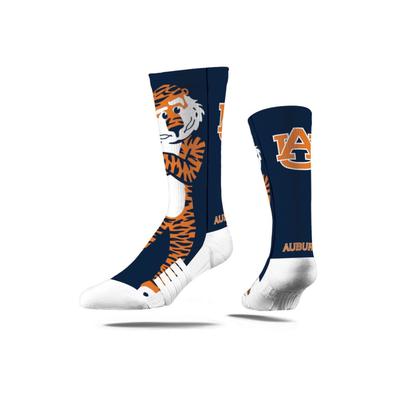 Auburn Strideline Mascot Full Sublimated Crew Socks