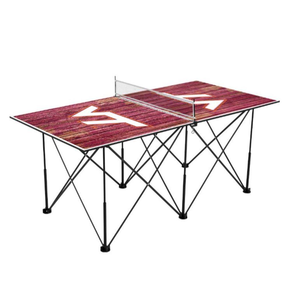  Virginia Tech Pop- Up Portable Table Tennis Table