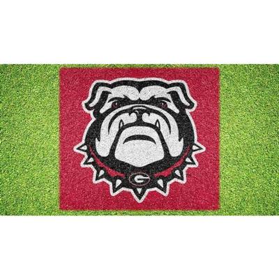 Georgia Bulldog Head Lawn Stencil Kit