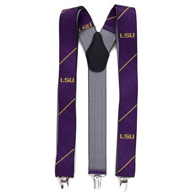 LSU Oxford Stripe Suspenders