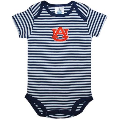 Auburn Striped Infant Onesie